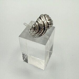 Silver Textured Ring Size 7.5